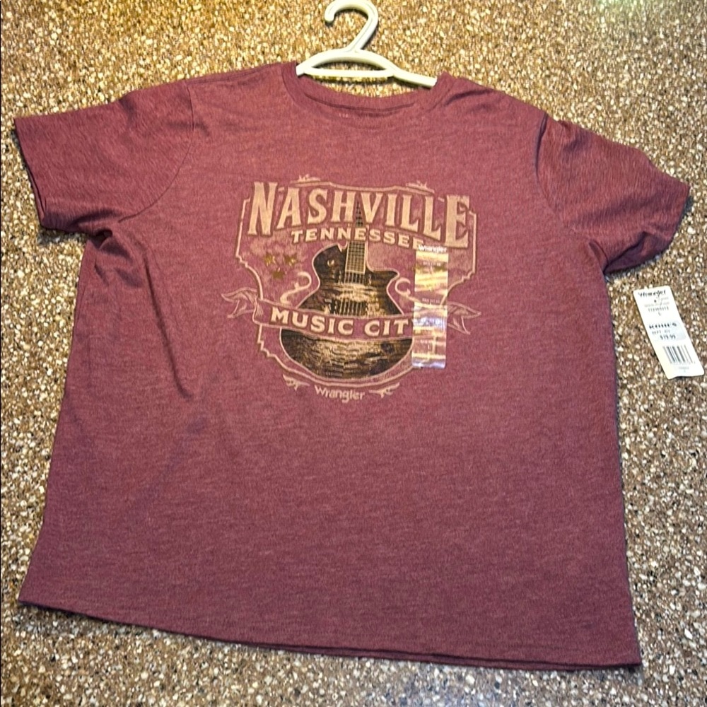 Women's Nashville Tennessee Music City Large Purple T-Shirt